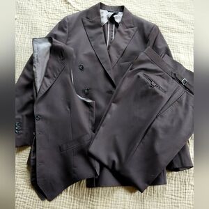 Brown Three Piece Suit